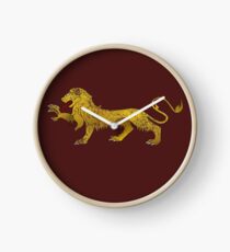 heraldry lion Clock