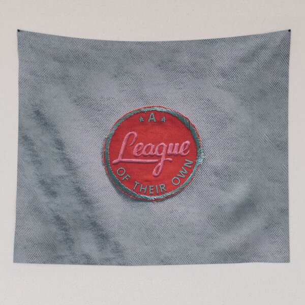 Item preview, A League Of Their Own patch (grey) designed and sold by RainbowCraft.