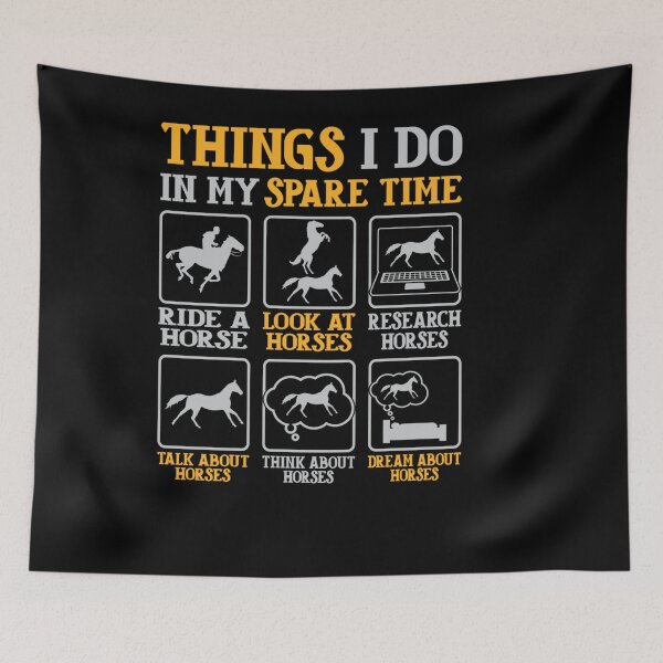 Item preview, THINGS I DO IN MY SPARE TIME HORSE RIDERS HORSE LOVERS designed and sold by sobriowslen.