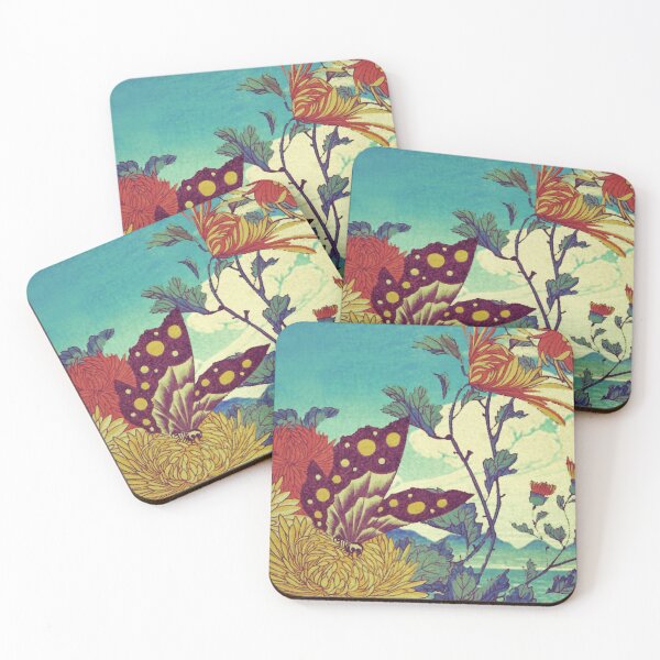 Item preview, Ocean Behind Flowers at Zijhin - Nature Landscape designed and sold by Kijiermono.