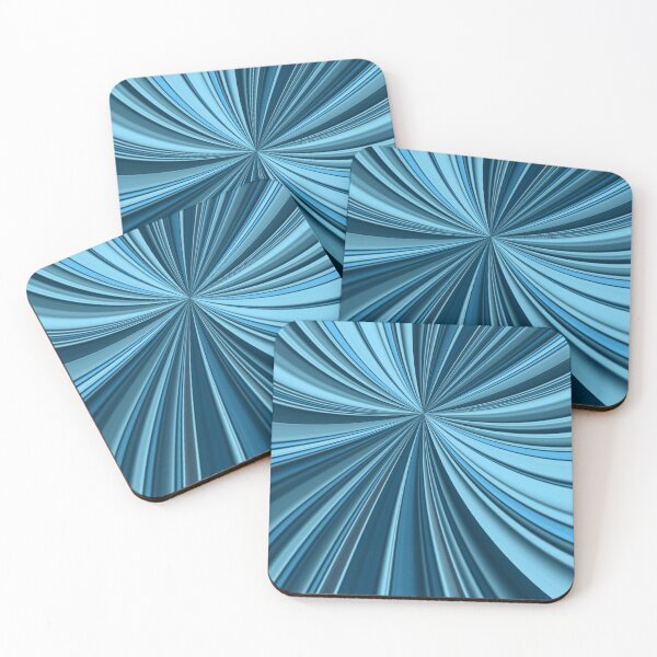 Item preview, contemporary style as a turquoise blue 3D curved stripe design designed and sold by mister-john.