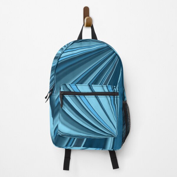 Item preview, contemporary style as a turquoise blue 3D curved stripe design designed and sold by mister-john.