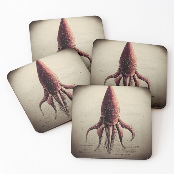 Item preview, Retro Giant Squid designed and sold by Foodcolored.