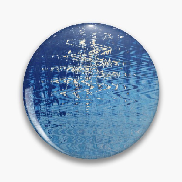 Item preview, Coastal Abstract Ocean Lines in Blue Shades Water Aesthetic Reflection 3 of 4 designed and sold by Beachy.
