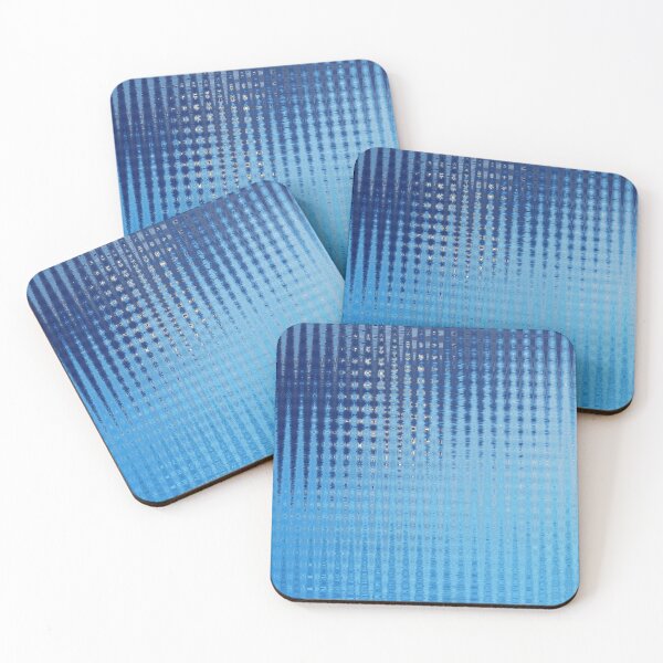 Item preview, Coastal Abstract Ocean Lines in Blue Shades Water Aesthetic Reflection 4 of 4 designed and sold by Beachy.