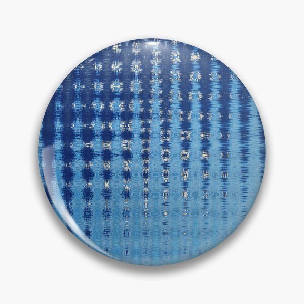 Item preview, Coastal Abstract Ocean Lines in Blue Shades Water Aesthetic Reflection 4 of 4 designed and sold by Beachy.