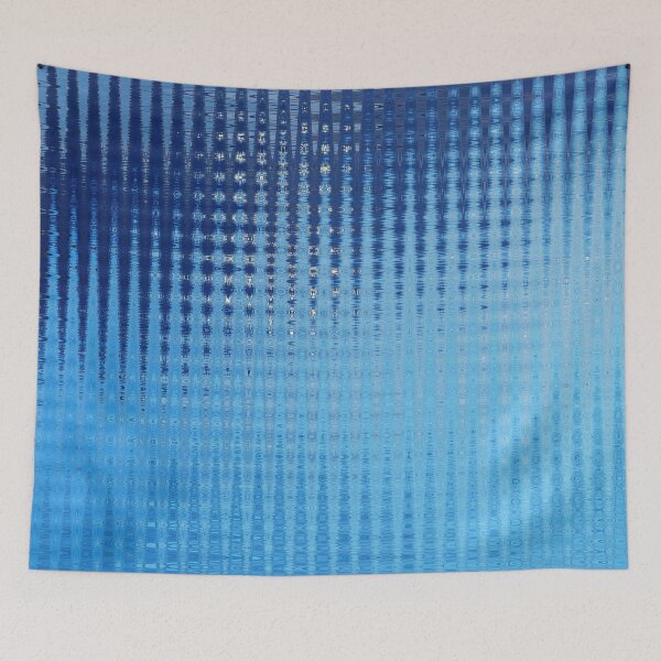 Item preview, Coastal Abstract Ocean Lines in Blue Shades Water Aesthetic Reflection 4 of 4 designed and sold by Beachy.