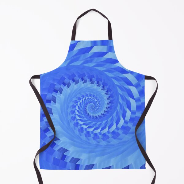 Item preview, bright blue contemporary style spiral stripe design designed and sold by mister-john.