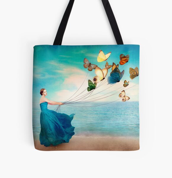 wonderland All Over Print Tote Bag