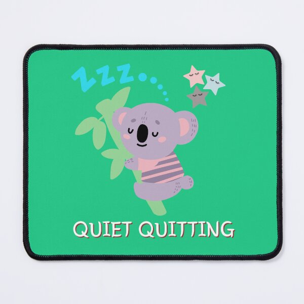 Item preview, Quiet Quitting, cute bear sleeping designed and sold by pookamon14.