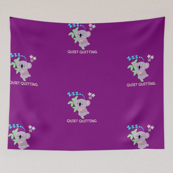 Item preview, Quiet Quitting, cute bear sleeping designed and sold by pookamon14.