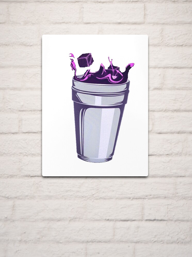 Purple Lean Cup | Metal Print