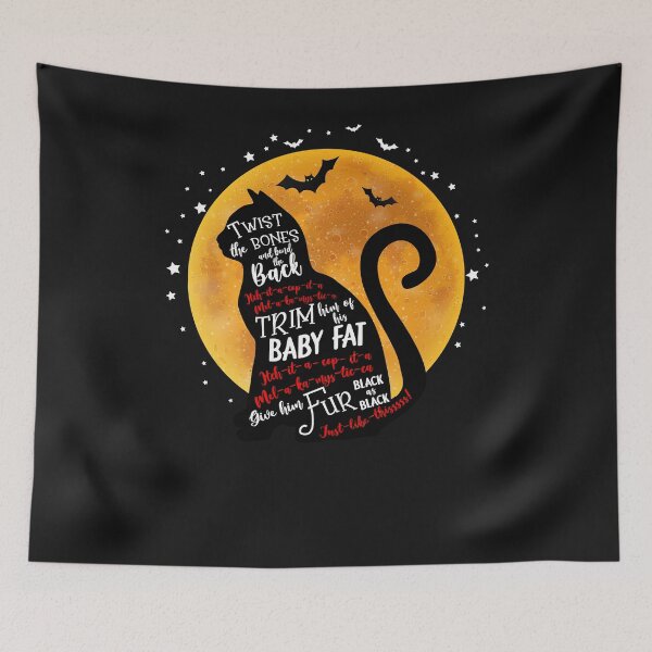 Item preview, Twist the Bones and Bend the Back Halloween Black Cat designed and sold by ElizabethxJime.