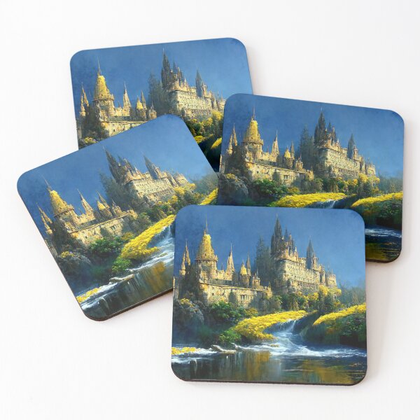 Item preview, Magnificent castle and a lovely garden are encircled by a river of everlasting calm. designed and sold by FiniteRoyal.