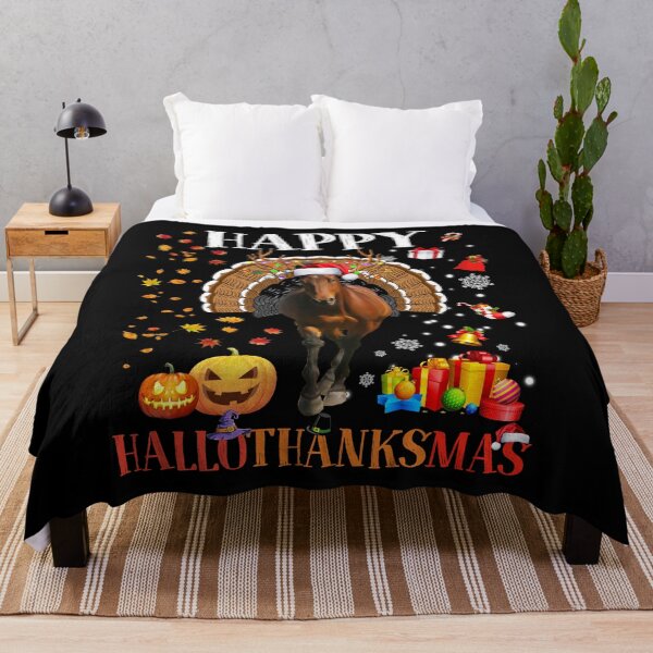 Item preview, Happy HalloThanksMas Horse Halloween vintage spooky scary retro funny horse designed and sold by elizabethdawnn.