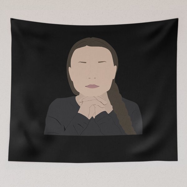 Aperçu de l'œuvre Cadeaux drôles pour Greta Thunberg Retro Vintage créée et vendue par DasandLieu.