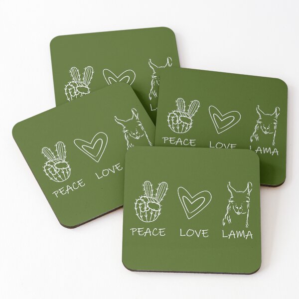Artikelvorschau, Peace Love Llama entworfen und verkauft von ProMySign.