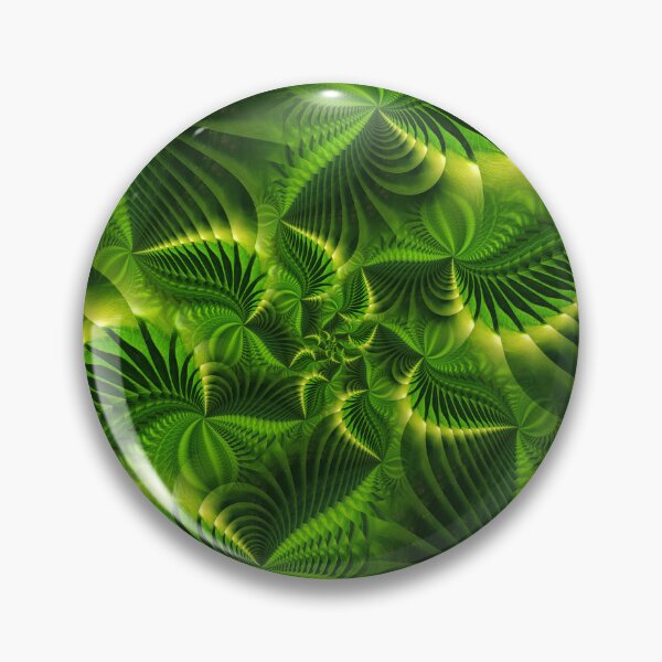 Item preview, contemporary many shades of bright green fractal and creative spiral design designed and sold by mister-john.