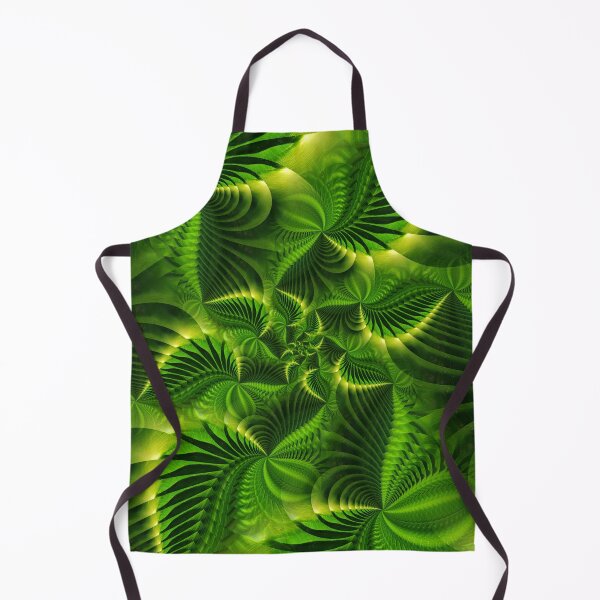 Item preview, contemporary many shades of bright green fractal and creative spiral design designed and sold by mister-john.