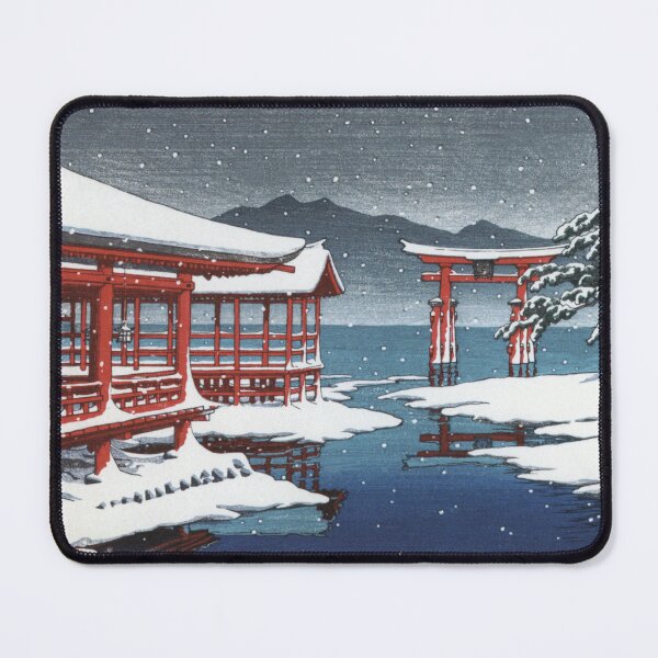 Item preview, The Miyajima Shrine in Snow by Kawase Hasui designed and sold by Takeda-art.