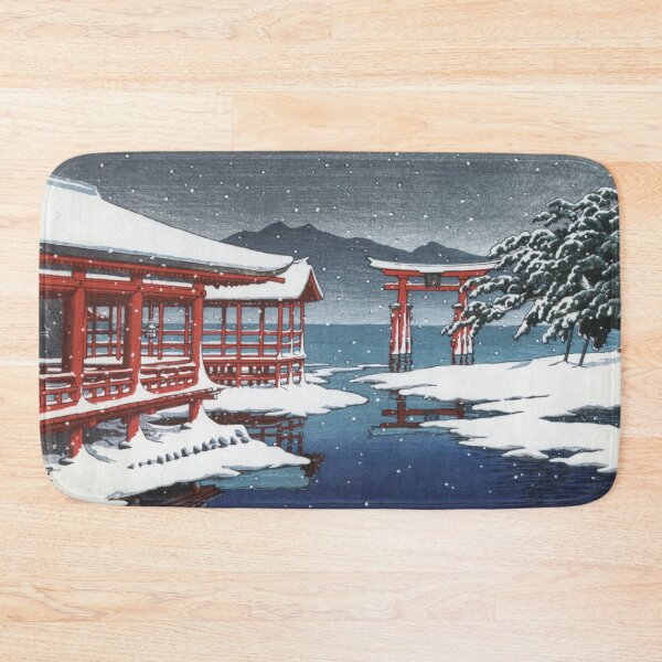 Item preview, The Miyajima Shrine in Snow by Kawase Hasui designed and sold by Takeda-art.