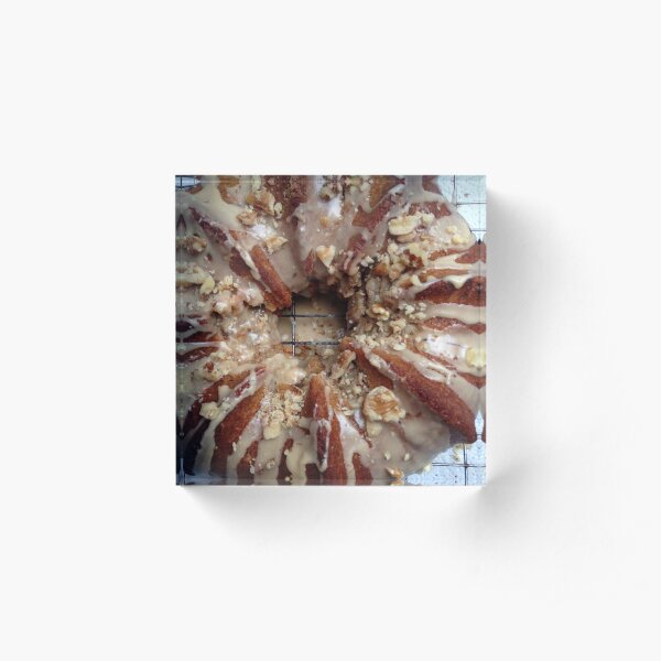 coffee and walnut Bundt cake Acrylic Block