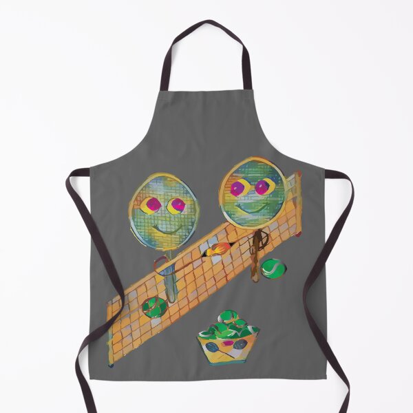Item preview, Tennis rackets shaking hands designed and sold by GenevieveDArt.