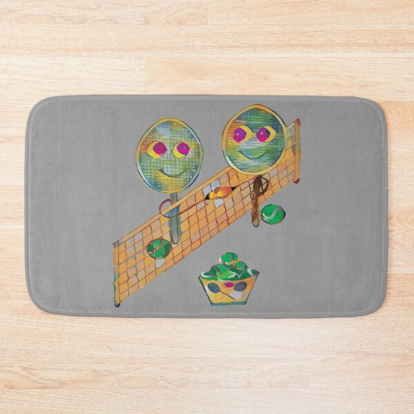 Item preview, Tennis rackets shaking hands designed and sold by GenevieveDArt.