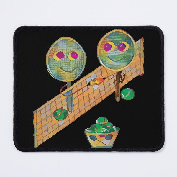 Item preview, Tennis rackets shaking hands designed and sold by GenevieveDArt.