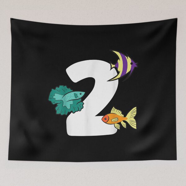Item preview, 2nd Birthday Fish Aquarium Birthday 2 Year Old designed and sold by Jackwidforss.