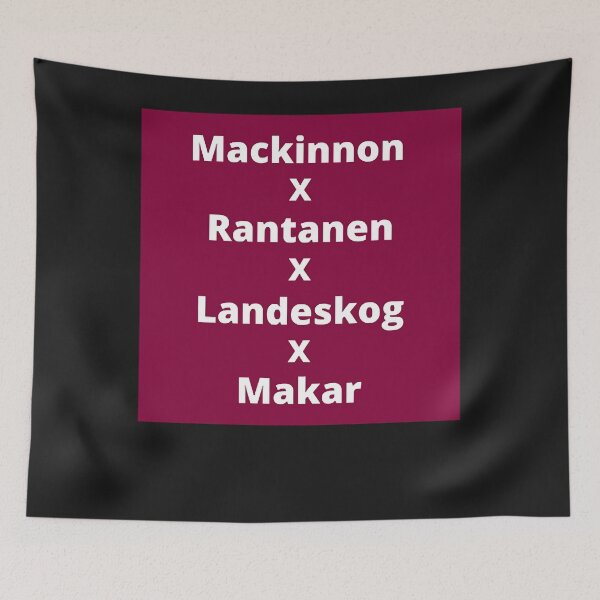 Item preview, Colorado Avalanche, Mackinnon x Rantanen x Landeskog x Makar  designed and sold by JAVIERCARRIZAL.