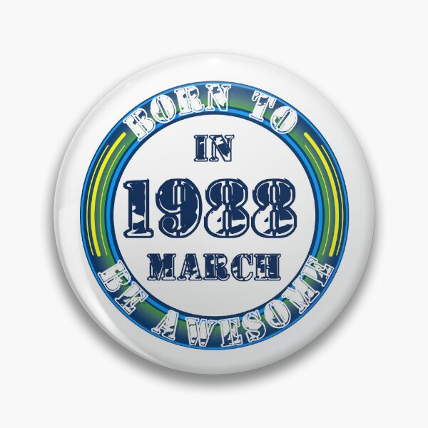 Item preview, Born to be awesome (March 1988) designed and sold by GregDesign.