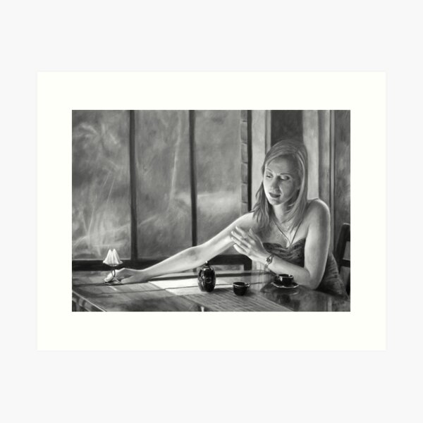 Item preview, The Candle - charcoal drawing - by Avril Thomas designed and sold by AvrilThomasart.