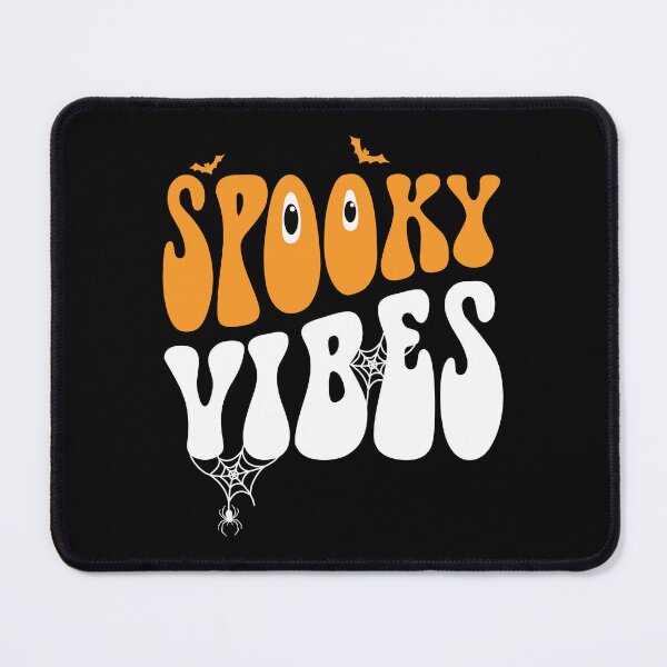 Item preview, Spooky Vibes Halloween Groovy Text with Bats and Spider designed and sold by mrhighsky.