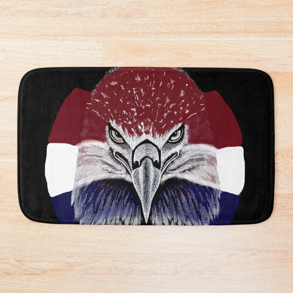 Item preview, AWESOME INTENSE EAGLE PORTRAIT usa flag designed and sold by THE AMERICAN TEEVANGELIST.