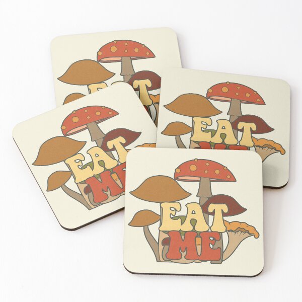 Item preview, Eat Me Mushrooms designed and sold by FreakamaGeek.