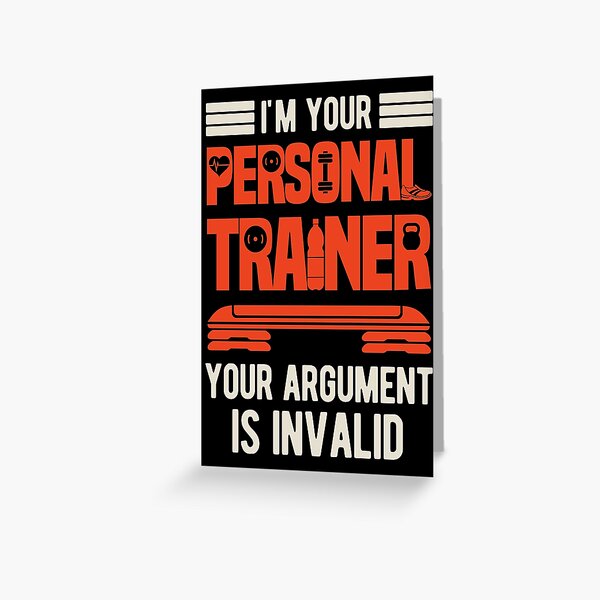 Personal Trainer Funny Greeting Cards for Sale | Redbubble Personal Trainer Funny Greeting Cards for Sale | Redbubble