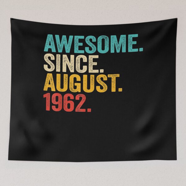Item preview, 60th Birthday Gift Awesome Since August 1962 60 Year Old Men  designed and sold by andrewbashfordb.