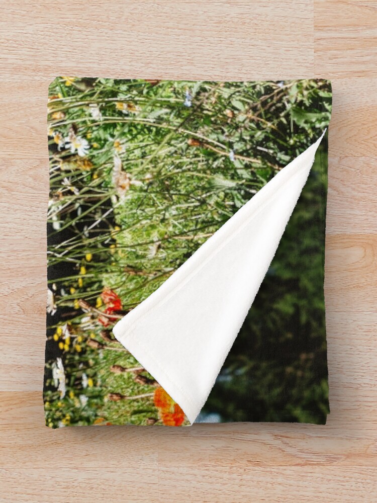 Alternate view of Mountain garden Throw Blanket