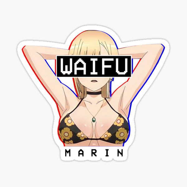 Waifu Girl Marin Kitagawa Hentai Ecchi My Dress Up Darlig Anime Kiss-Cut  Sticker