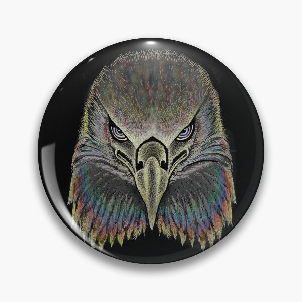 Item preview, AWESOME INTENSE EAGLE PORTRAIT rainbow designed and sold by THE AMERICAN TEEVANGELIST.