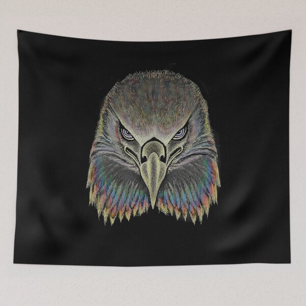 Item preview, AWESOME INTENSE EAGLE PORTRAIT rainbow designed and sold by THE AMERICAN TEEVANGELIST.