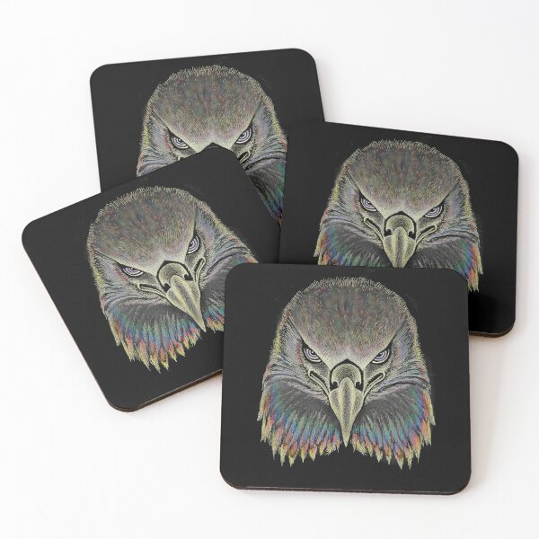 Item preview, AWESOME INTENSE EAGLE PORTRAIT rainbow designed and sold by THE AMERICAN TEEVANGELIST.
