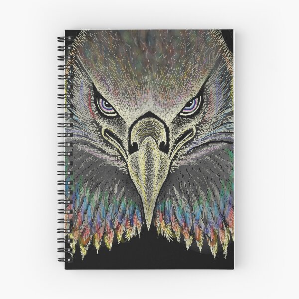 Item preview, AWESOME INTENSE EAGLE PORTRAIT rainbow designed and sold by THE AMERICAN TEEVANGELIST.