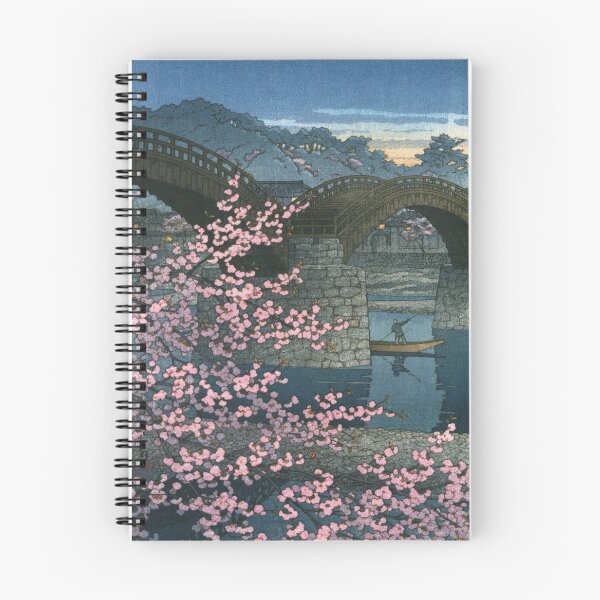 Artikelvorschau, Frühlingsabend an der Kintai-Brücke von Kawase Hasui entworfen und verkauft von Takeda-art.