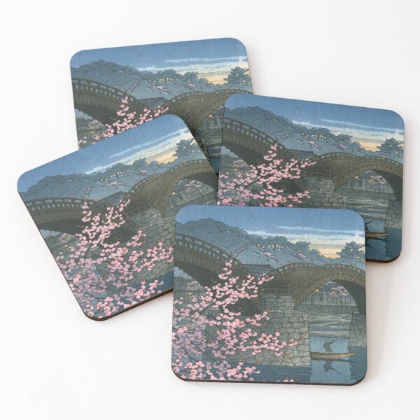 Item preview, Spring Evening at Kintai Bridge by Kawase Hasui designed and sold by Takeda-art.