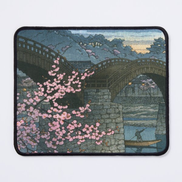 Item preview, Spring Evening at Kintai Bridge by Kawase Hasui designed and sold by Takeda-art.