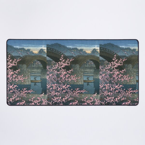 Item preview, Spring Evening at Kintai Bridge by Kawase Hasui designed and sold by Takeda-art.
