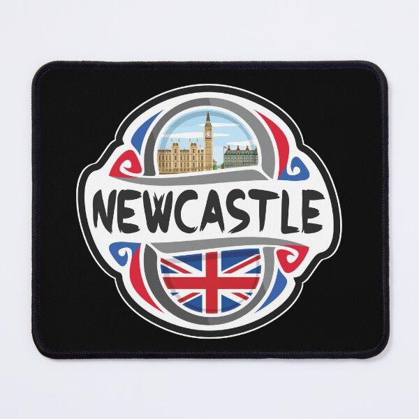 Item preview, Newcastle UK United Kingdom Flag Badge Travel Souvenir Stamp designed and sold by TeeHome.