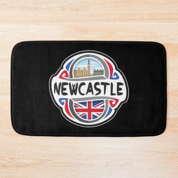 Item preview, Newcastle UK United Kingdom Flag Badge Travel Souvenir Stamp designed and sold by TeeHome.
